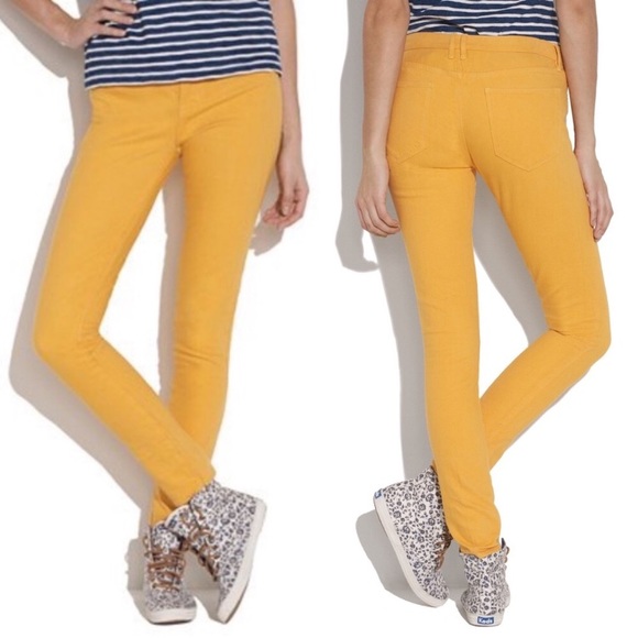 Madewell Denim - Madewell Skinny Skinny Ankle Yellow Gold Jeans 28